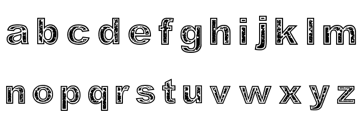 Determined Font LOWERCASE