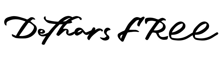 Dethars FREE  フリーフォントのダウンロード