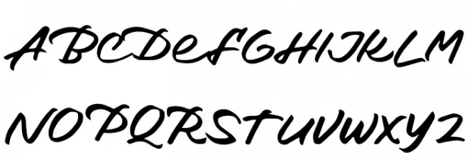 Dethars FREE Font Litere mari