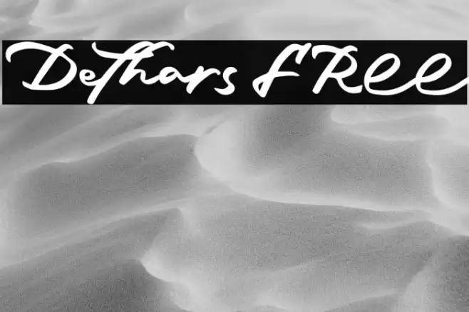 Dethars FREE Font examples
