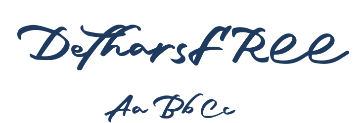 DetharsFREE Font Preview
