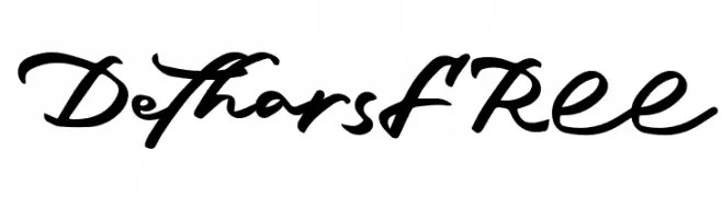 DetharsFREE  Frei Schriftart Herunterladen