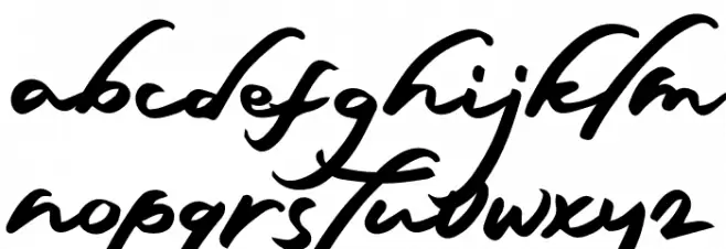 DetharsFREE फ़ॉन्ट लोअरकेस