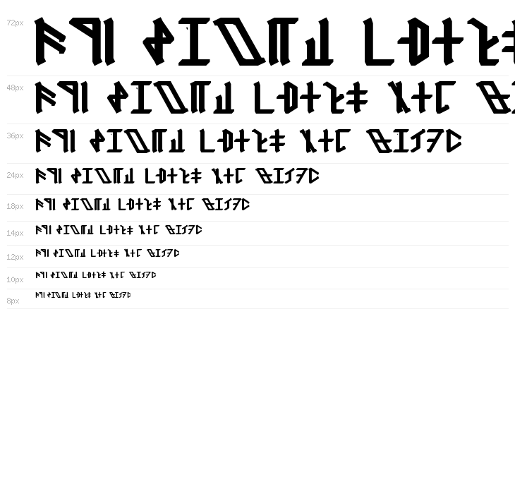 Dethek Bold Waterfall