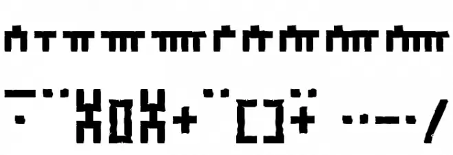 Dethek Stone Normal Font OTHER CHARS