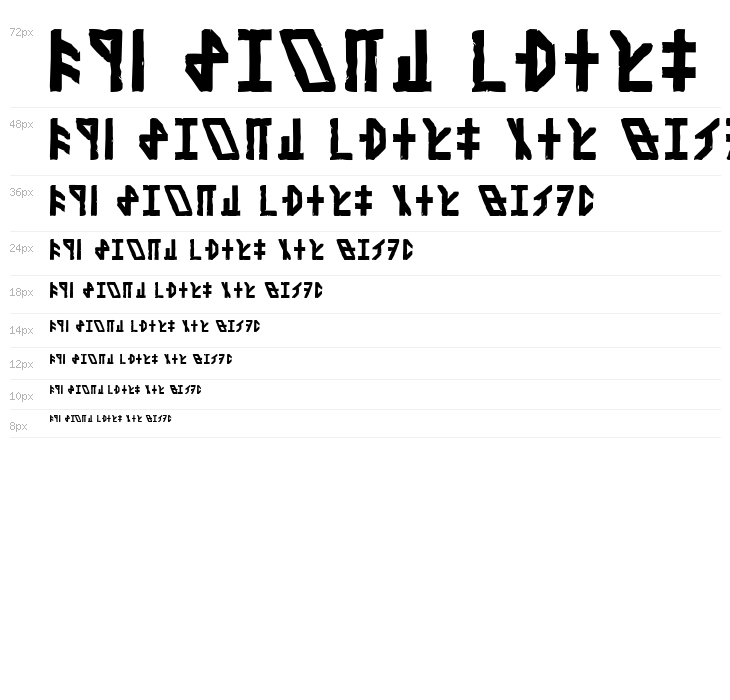 Dethek Stone Normal Waterfall