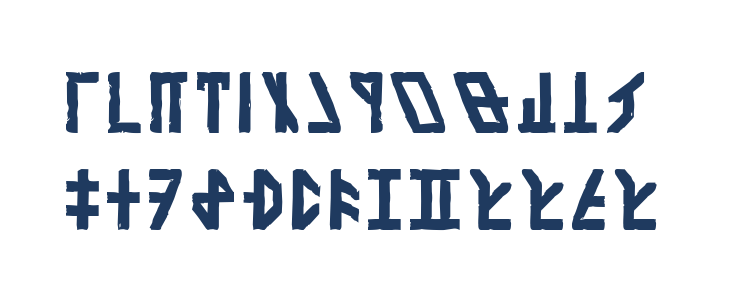 Dethek Stone Normal Lowercase