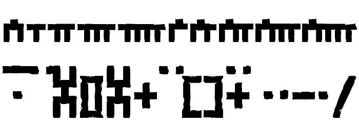 Dethek Stone Font OTHER CHARS
