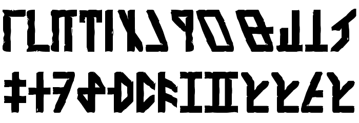 Dethek Stone Font LOWERCASE