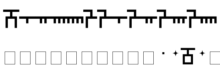 Dethek Font OTHER CHARS