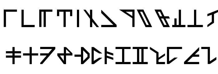 Dethek Font LOWERCASE