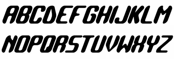 Detonate BRK フォント 大文字