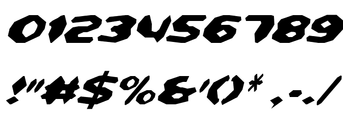 Detonator Condensed Italic Caratteri ALTRI CARATTERI