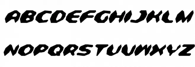 Detonator Condensed Italic 字体 大写