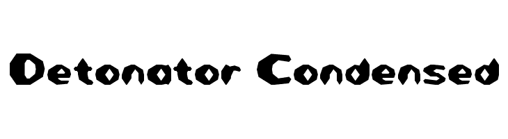 Detonator Condensed  Free Fonts Download