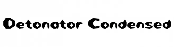 Detonator Condensed  Descarca Fonturi Gratis