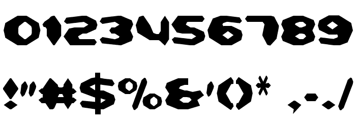 Detonator Condensed Font OTHER CHARS