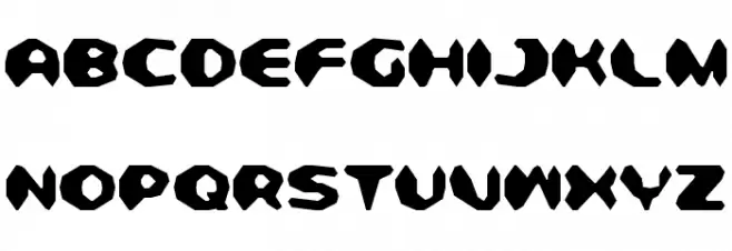 Detonator Condensed خط أحرف كبيرة