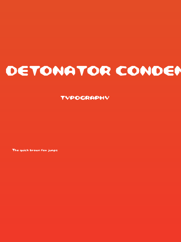Detonator Condensed Poster