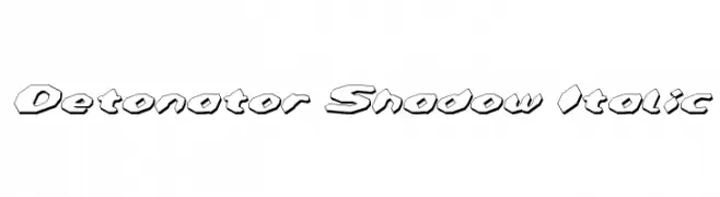 Detonator Shadow Italic  baixar fontes gratis