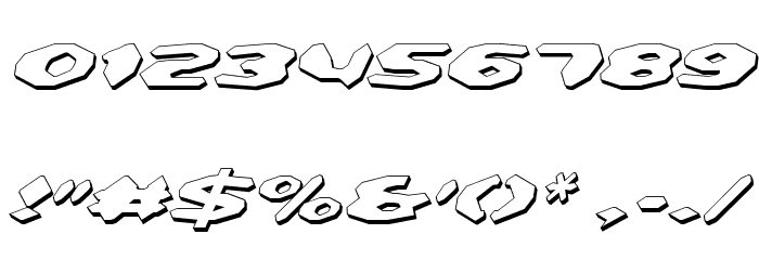Detonator Shadow Italic Fonte OUTROS PERSONAGENS
