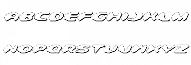 Detonator Shadow Italic フォント 大文字