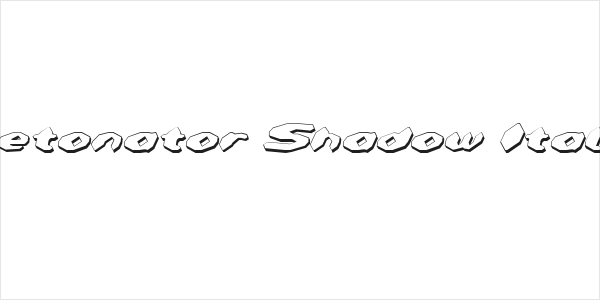Detonator Shadow Italic Logo