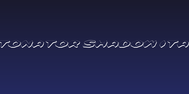 Detonator Shadow Italic Social Header