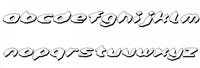 Detonator Shadow Italic Fonte MINÚSCULAS