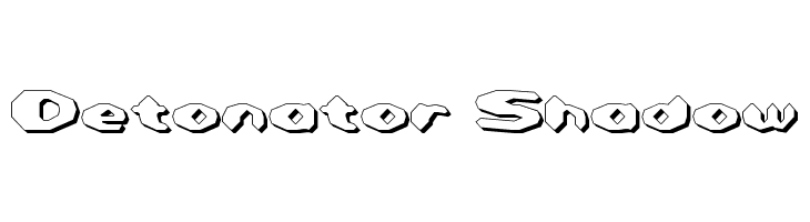 Detonator Shadow Font