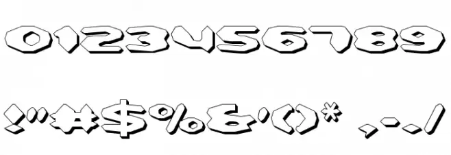 Detonator Shadow Font OTHER CHARS