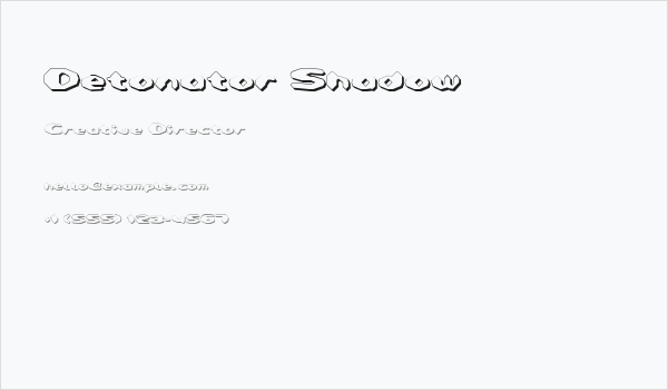 Detonator Shadow Business Card