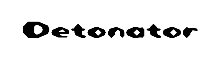 Detonator  les polices de caractères gratuit tlcharger