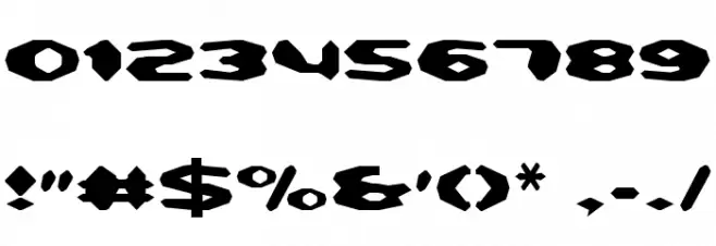 Detonator Font OTHER CHARS