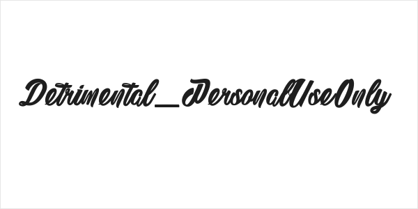 Detrimental_PersonalUseOnly Logo