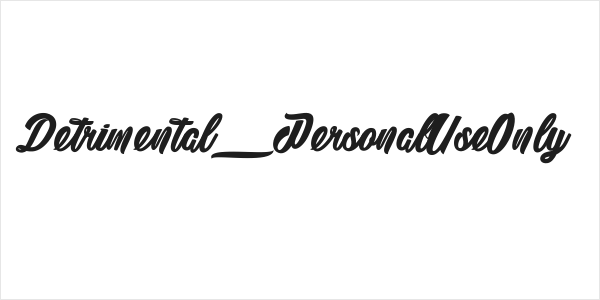 Detrimental_PersonalUseOnly Logo