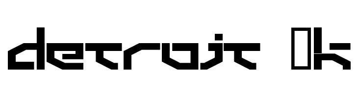 Detroit 3k Font