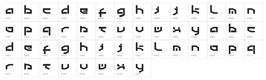Detroit 3k Character Map