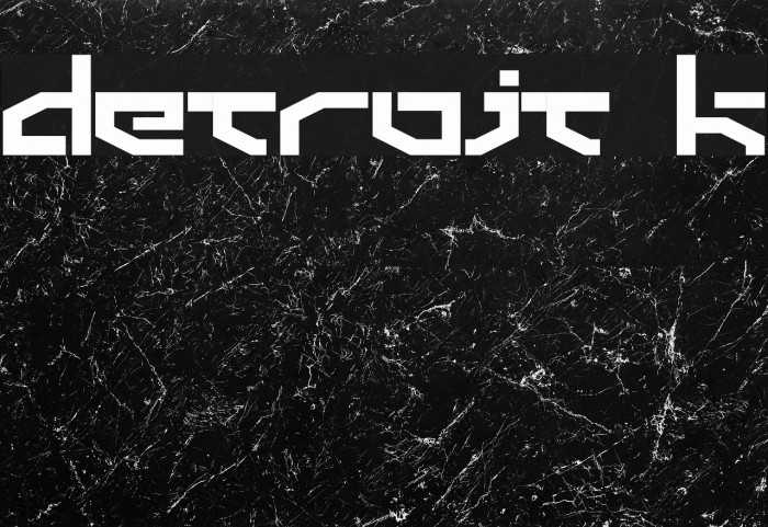 Detroit 3k Font examples