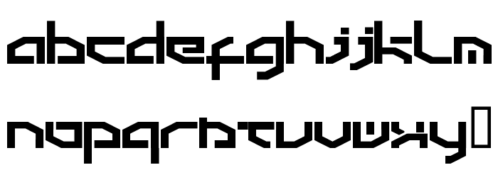 Detroit 3k Font LOWERCASE