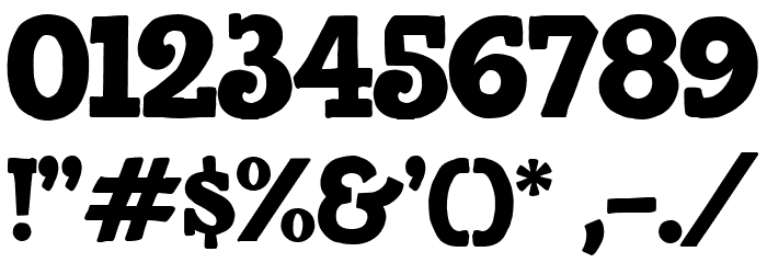 Detroit DEMO Font OTHER CHARS