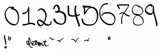 Detroit Ghetto Font OTHER CHARS