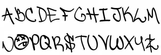 Detroit Ghetto Schriftart Groß