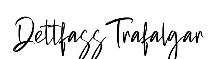 Dettfass Trafalgar  font caratteri gratis