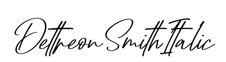 Dettreon Smith Italic  Frei Schriftart Herunterladen