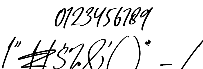Dettreon Smith Italic Font OTHER CHARS