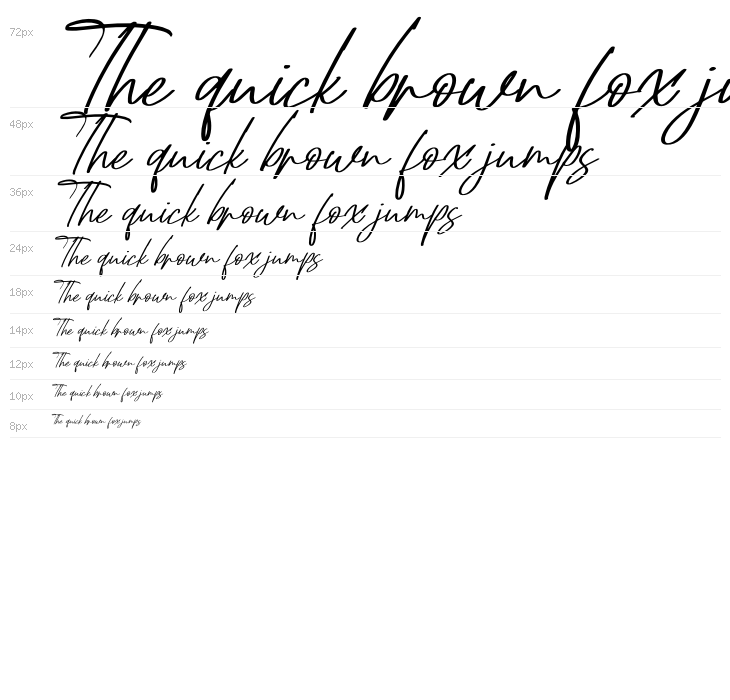 Dettreon Smith Italic Waterfall