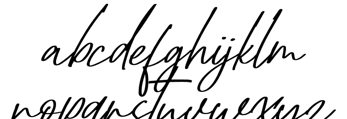 Dettreon Smith Italic Font LOWERCASE