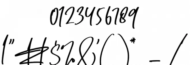 Dettreon Smith Font OTHER CHARS