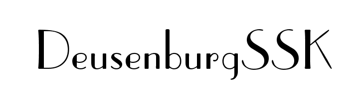 DeusenburgSSK  Скачать бесплатные шрифты